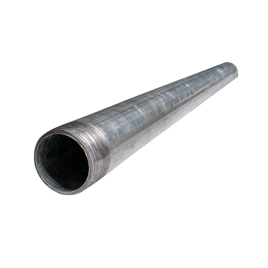 Caño galvanizado con rosca y copla liviano 1-1/4 pulgada