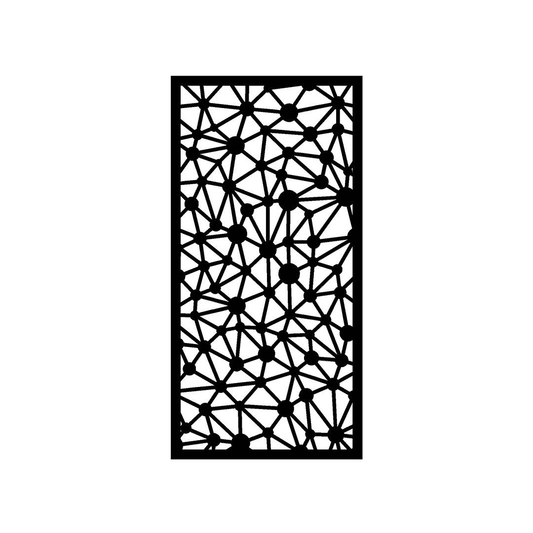 Pantalla metálica corte laser s104 para decoración interior o exterior