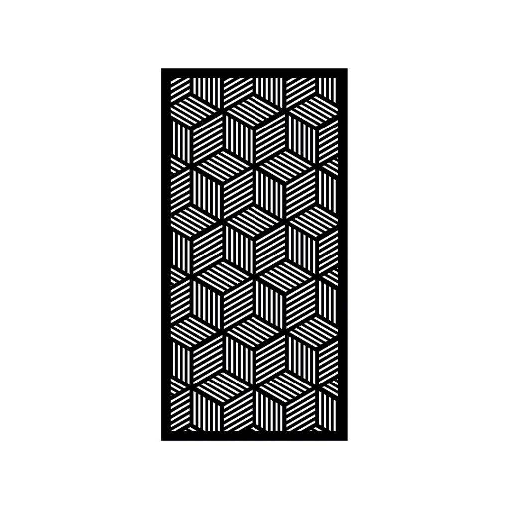 Pantalla metálica corte laser s156 para decoración interior o exterior
