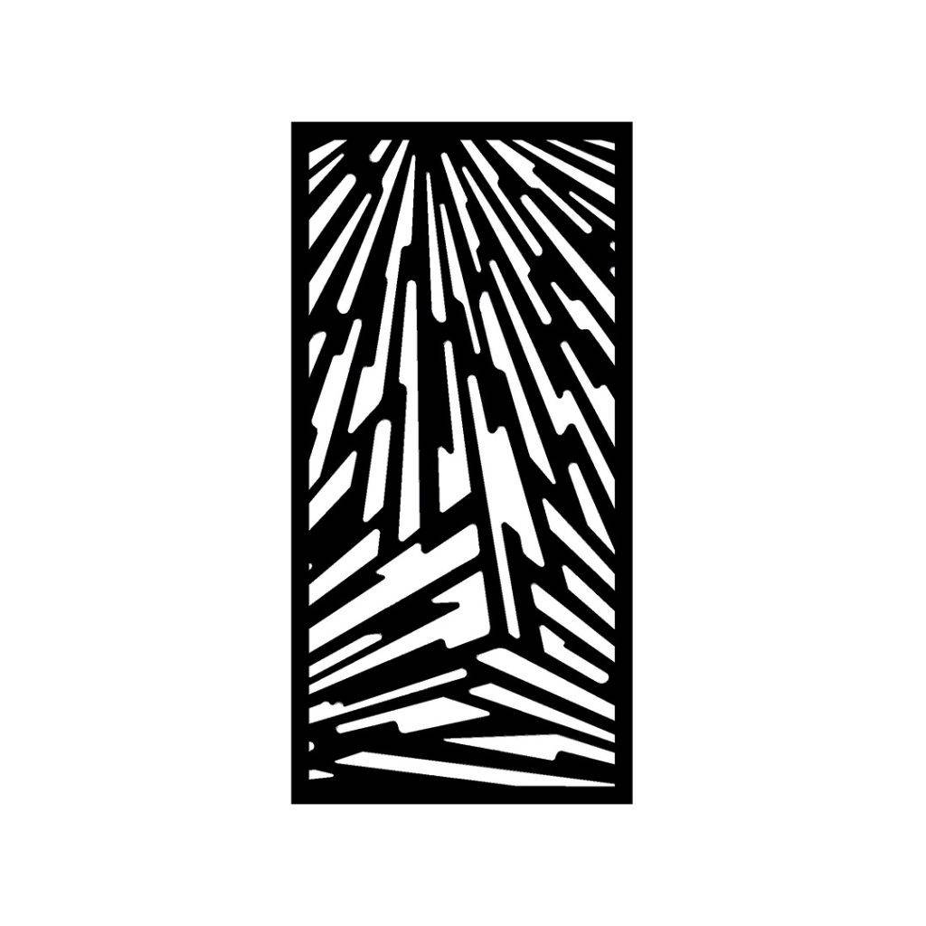 Pantalla metálica corte laser s105 para decoración interior o exterior
