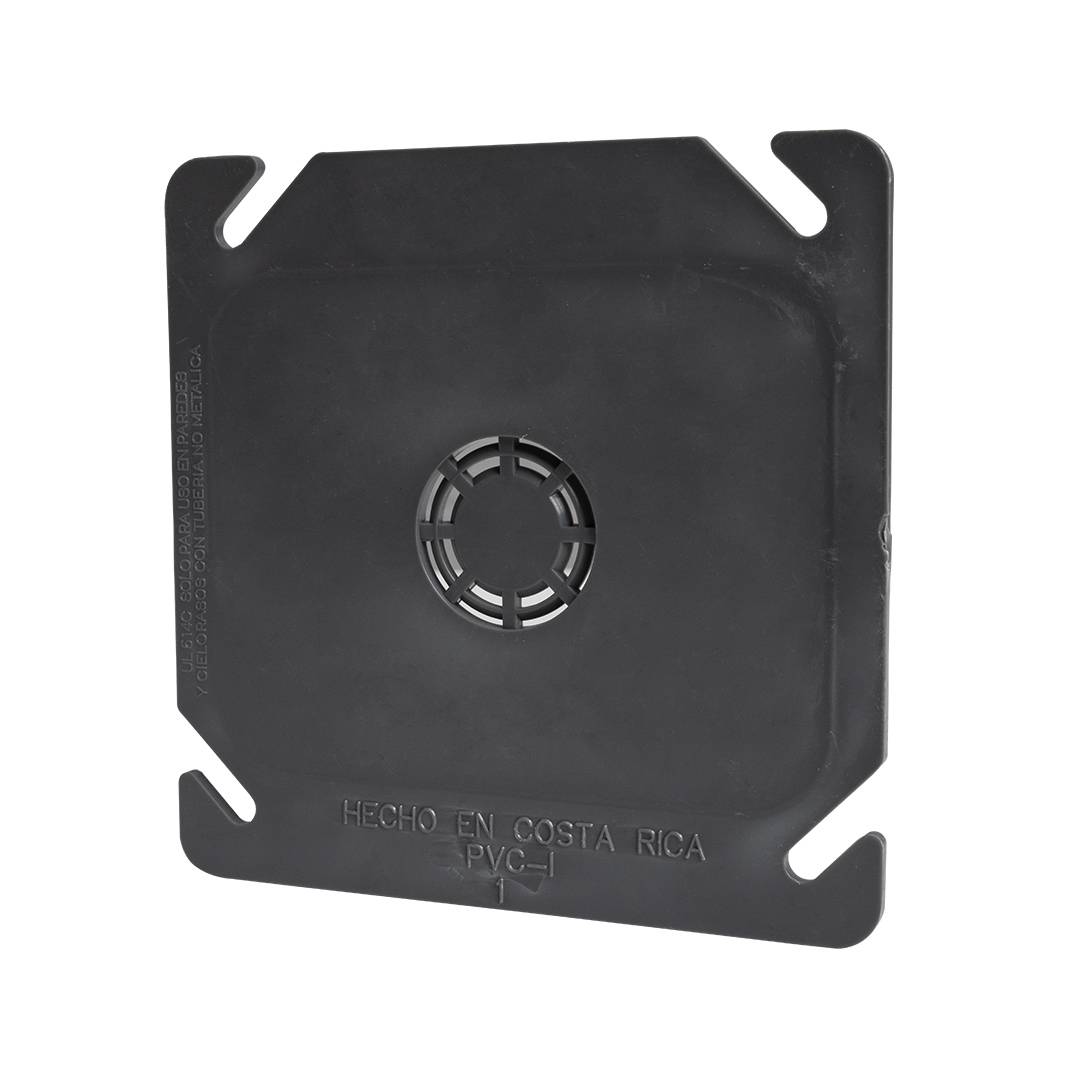 Tapa para caja cuadrada pvc para conexiones electricas