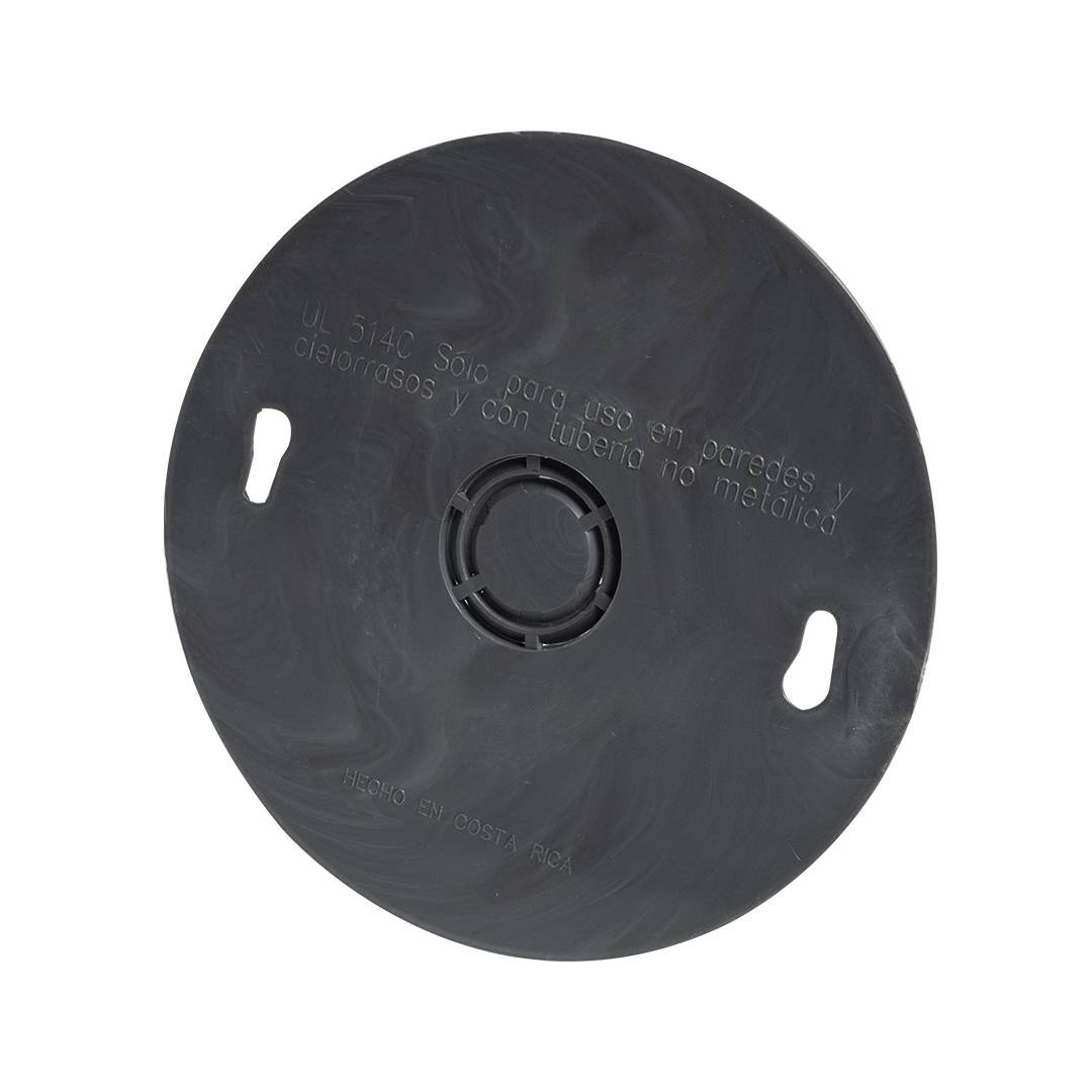 Tapa para caja octogonal pvc para conexiones electricas