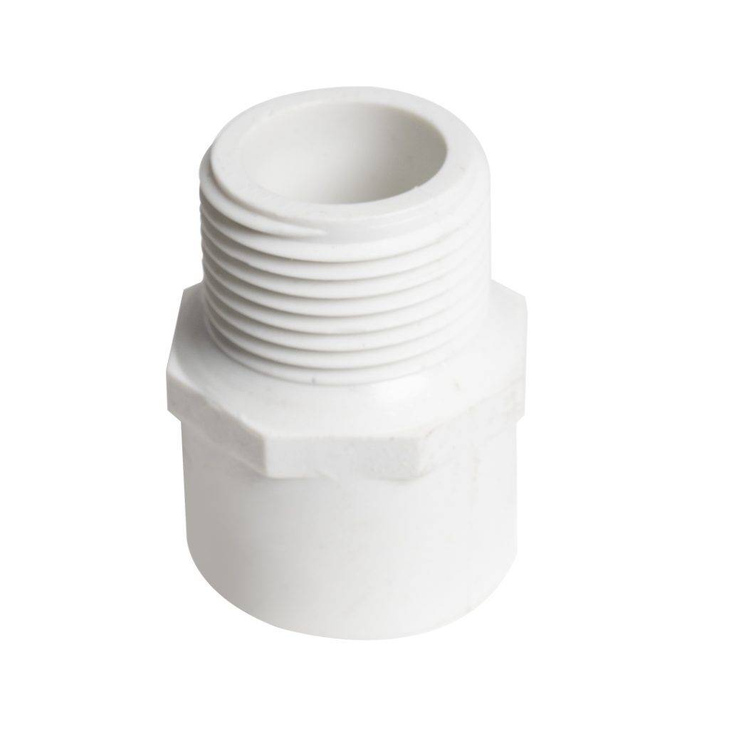 Adaptador macho pvc de 1 pulgada
