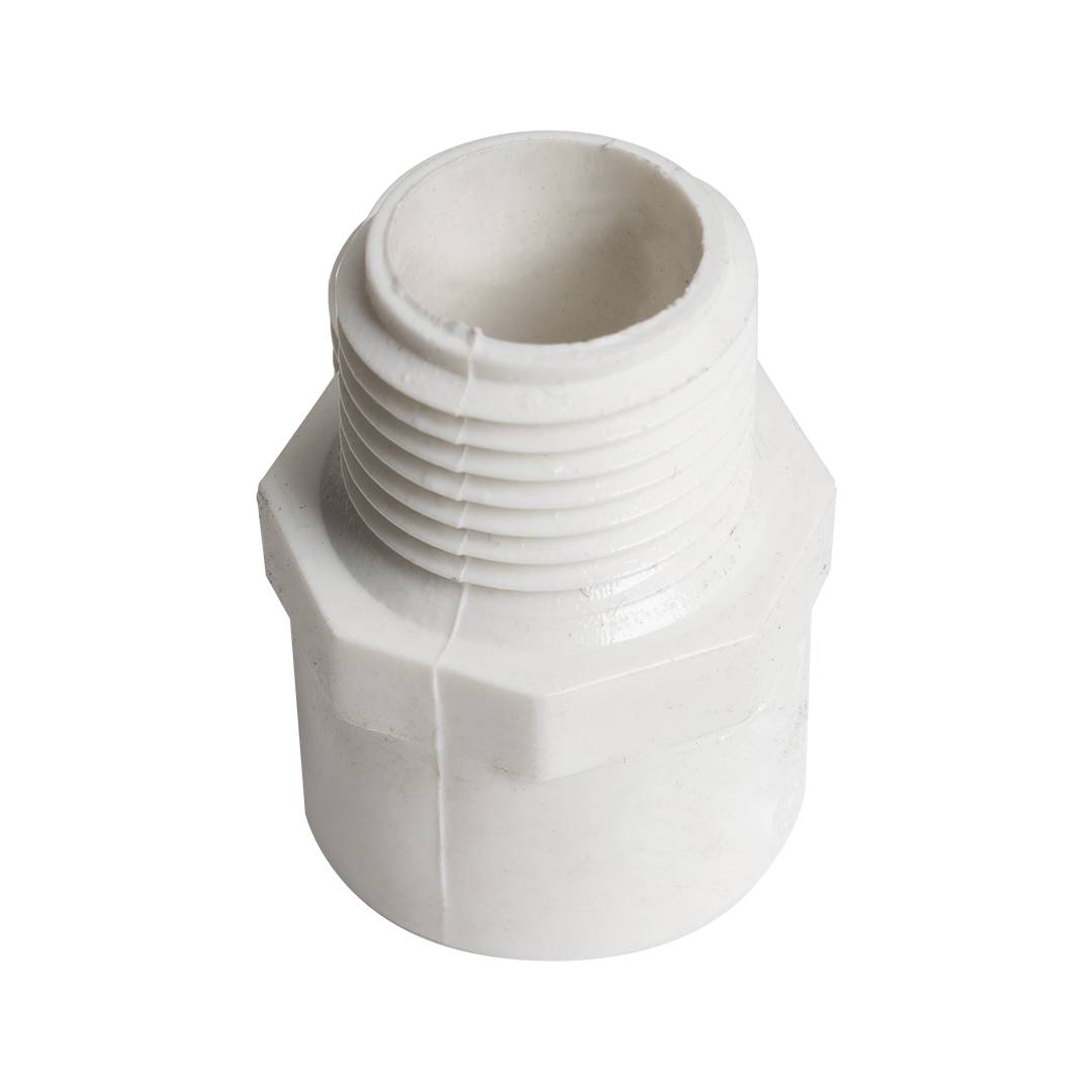 Adaptador macho pvc de 1/2 pulgada