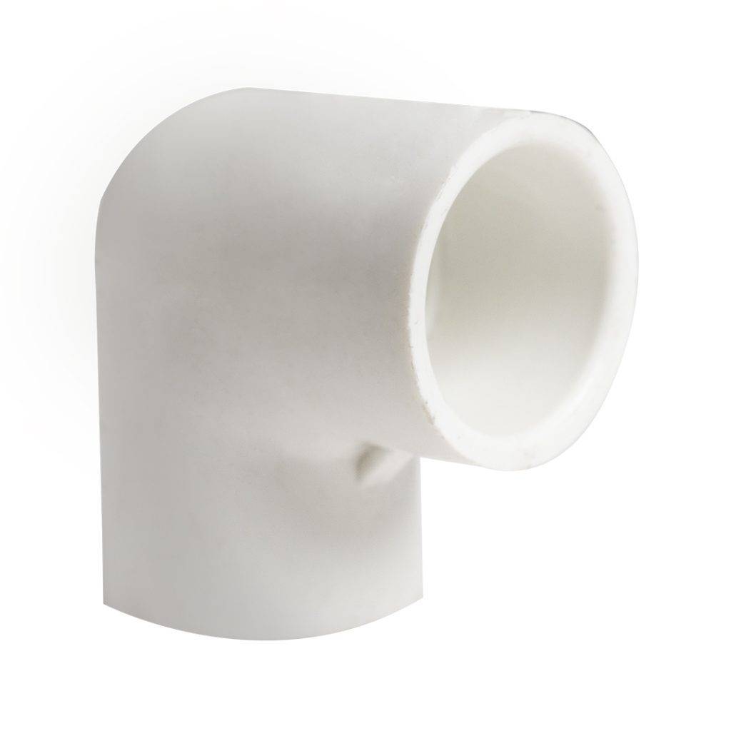 Codo pvc con rosca de 3/4 pulgada a 90 grados