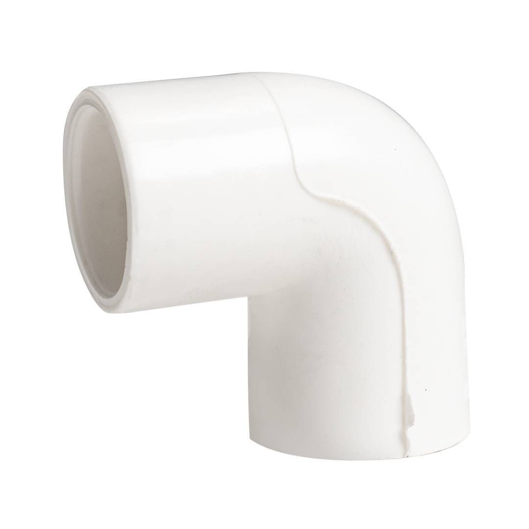 Codo pvc liso de 1/2 pulgada a 90 grados