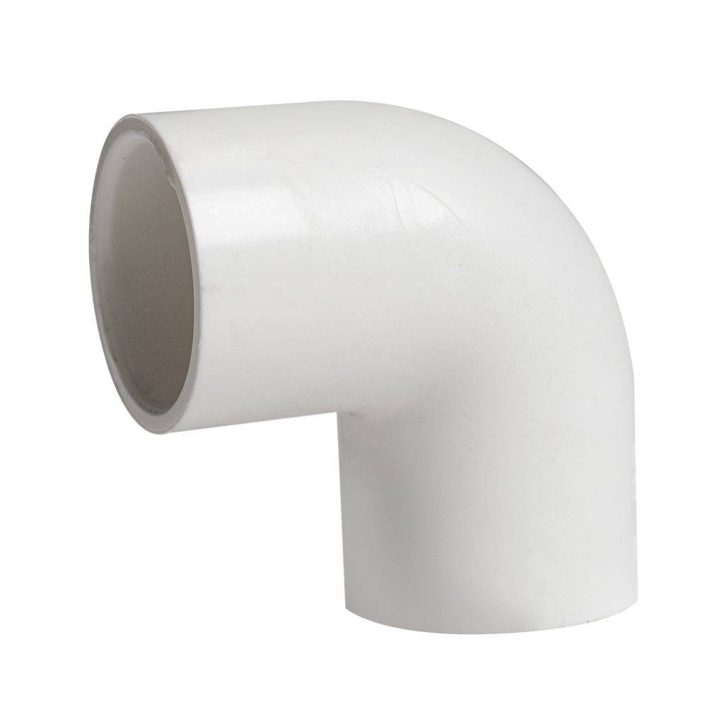 Codo pvc liso de 3/4 pulgada 90 grados