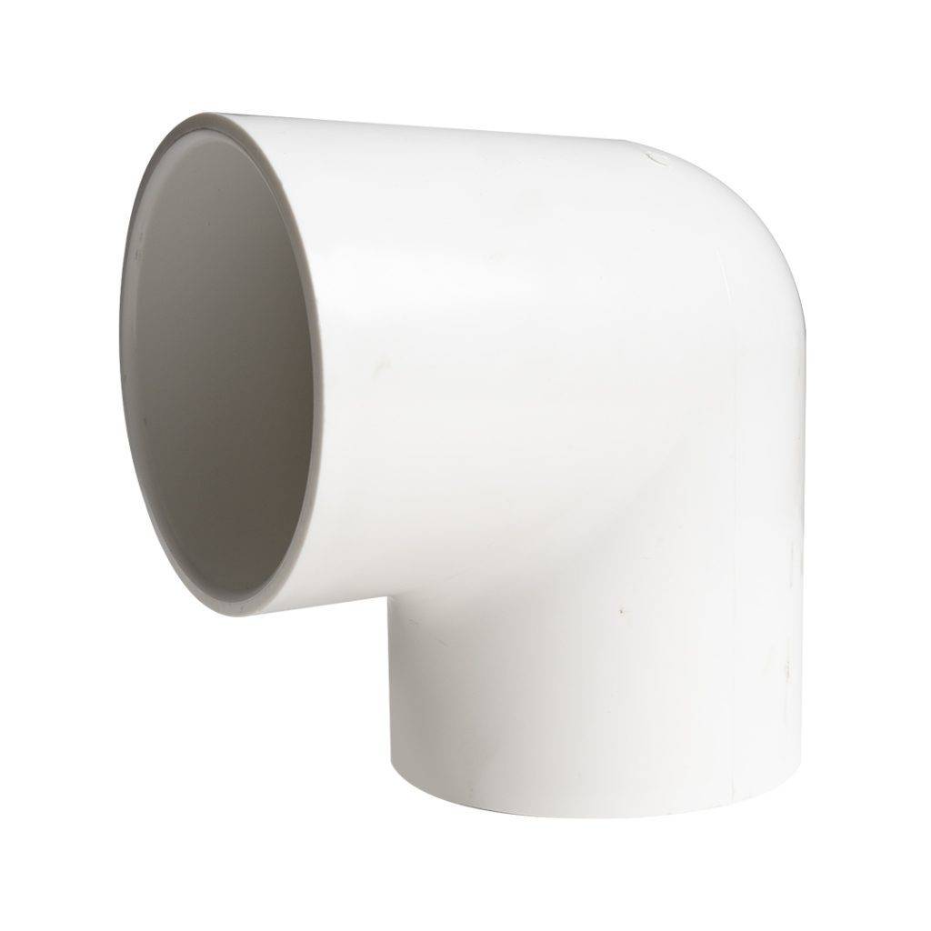 Codo pvc liso de 4 pulgada a 90 grados