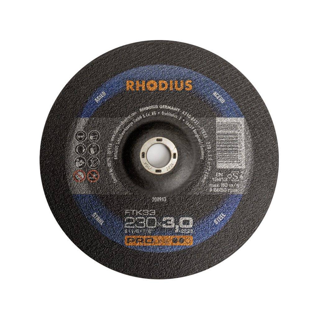 Disco para hierro 9 pulgadas X 1/8 pulgada marca RHODIUS