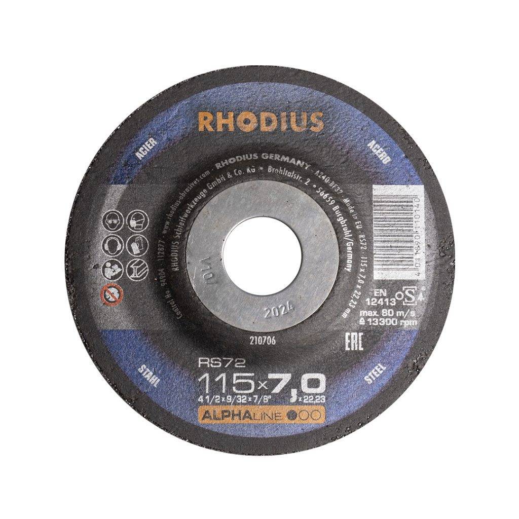 Disco para esmeril 4-1/2 pulgadas X 9/32 pulgada marca RHODIUS