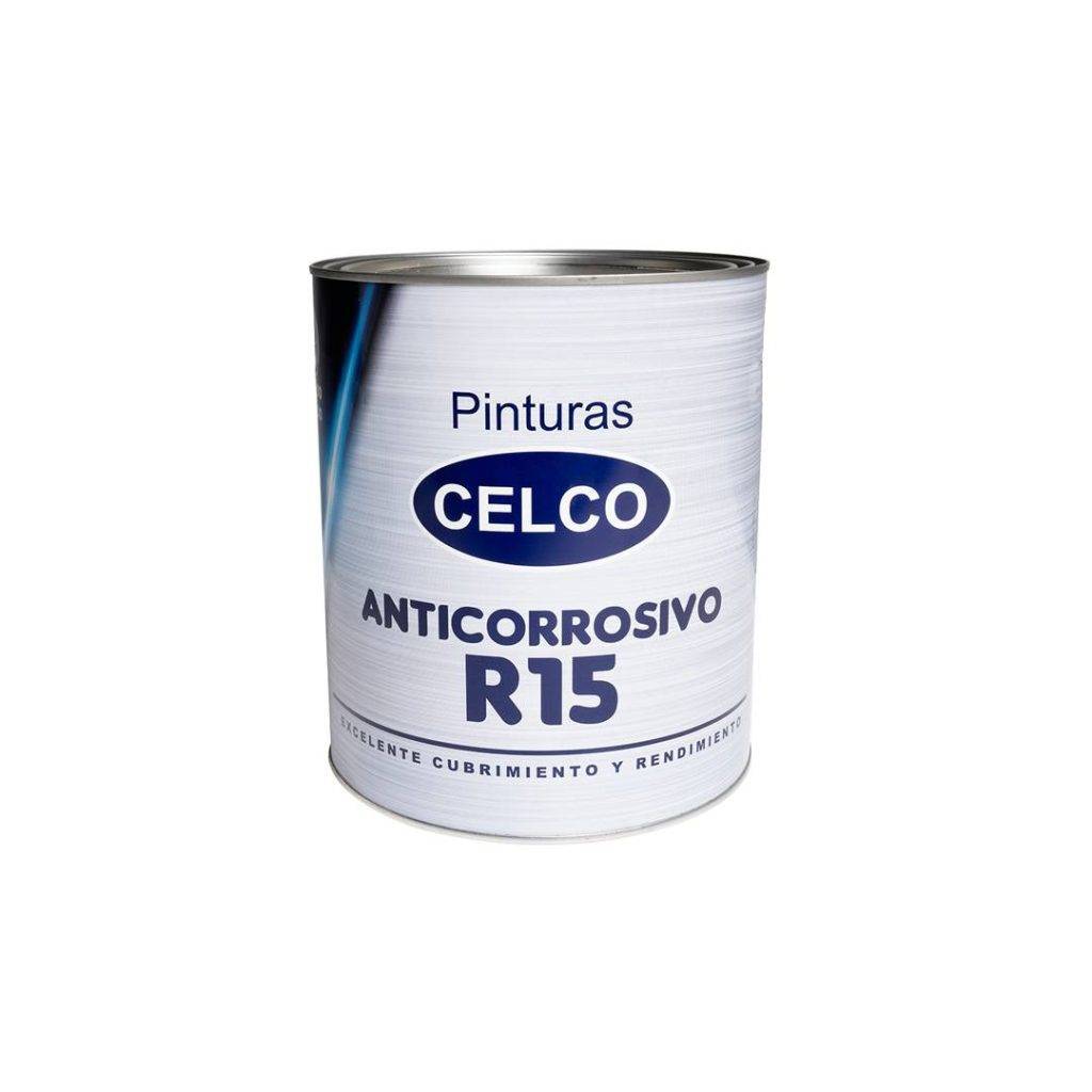 Pintura anticorrosiva r-15 de Celco cuarto