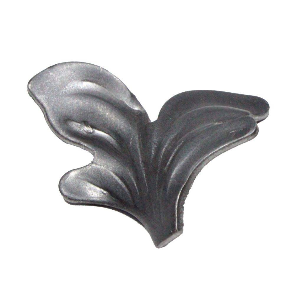 Hierro forjado hoja derecha (136-3)