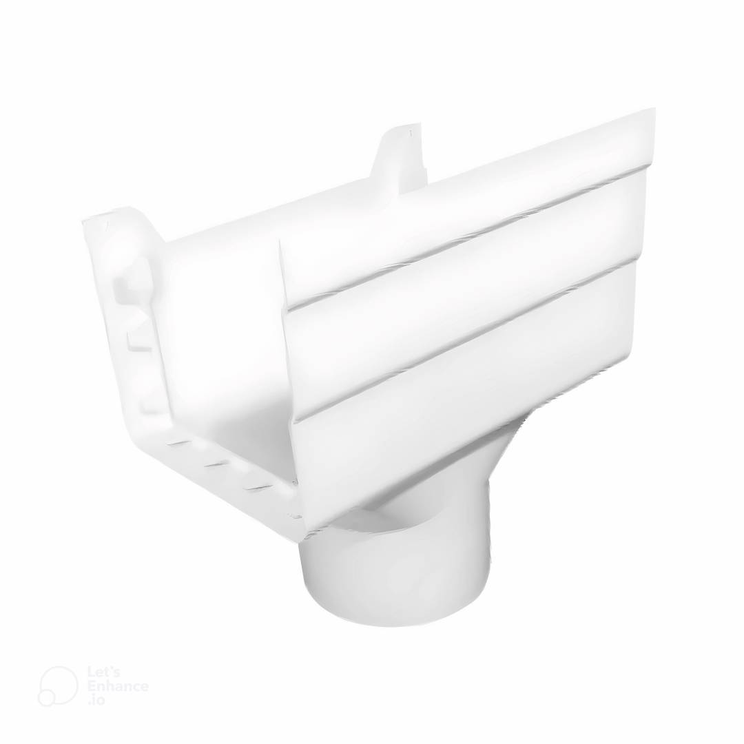 Unión bajante para canaleta maxicanal de pvc 4 pulgadas 100 mm blanca