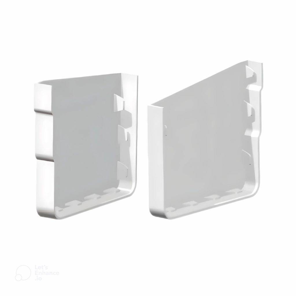 Tapa para canaleta maxicanal perfil derecho de pvc blanca