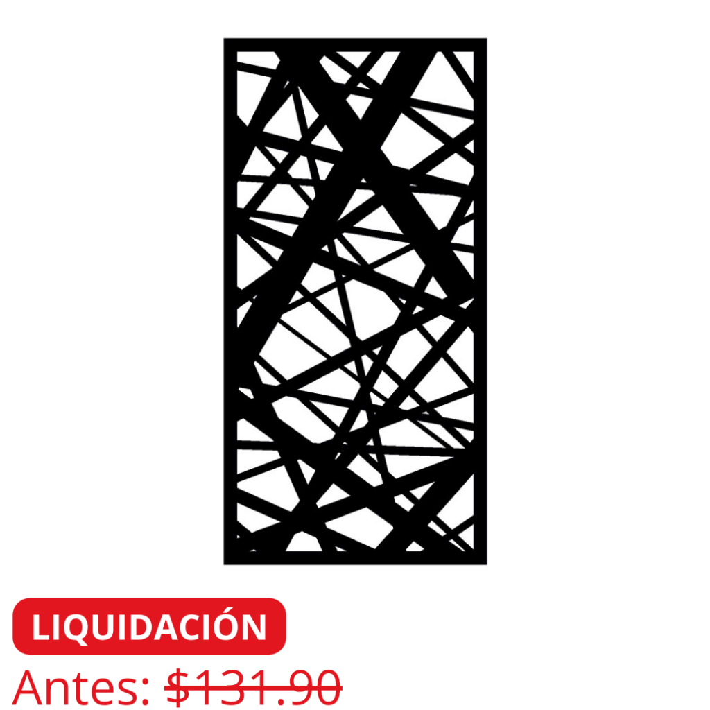 pantallas metalicas corte laser en liquidacion didelco