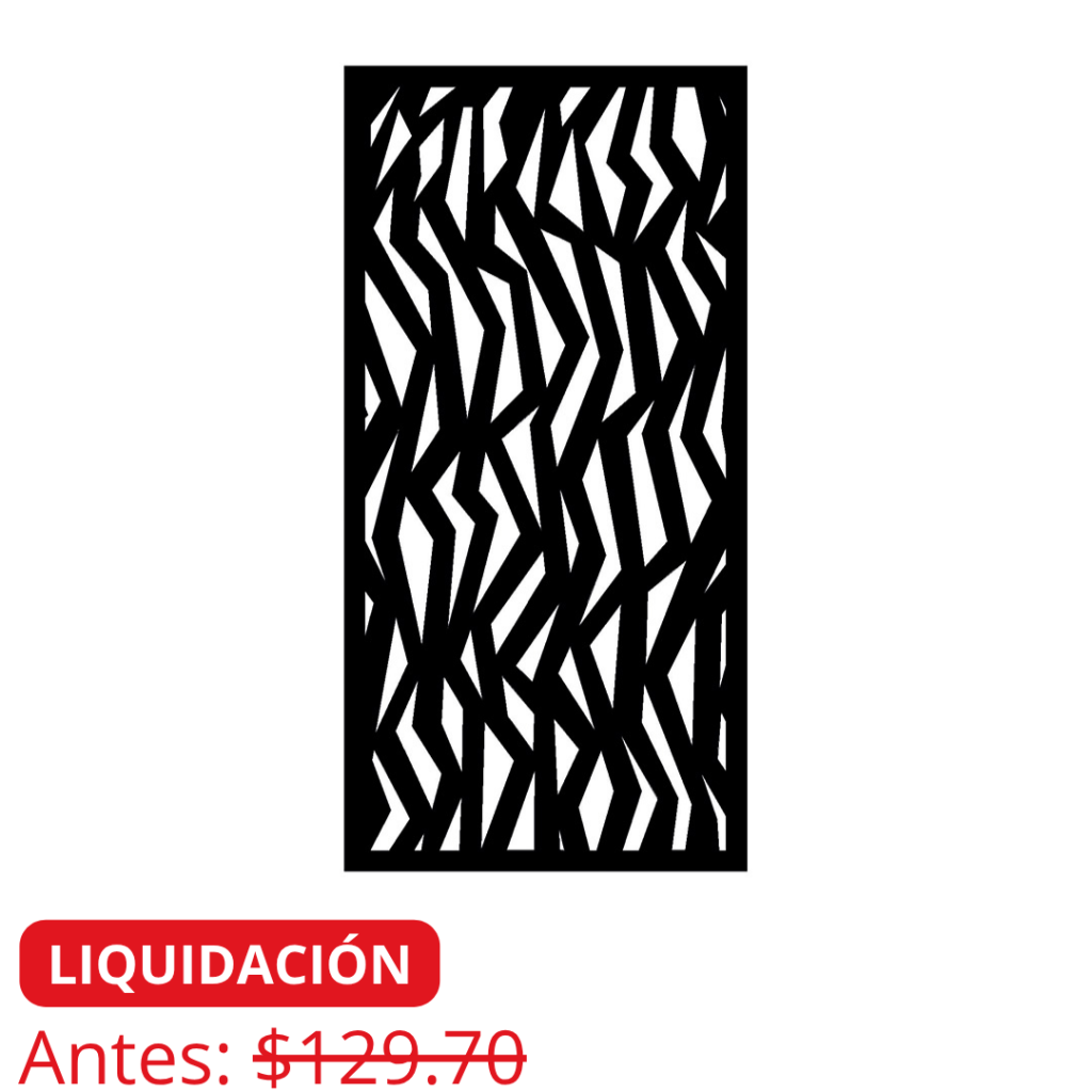 pantallas metalicas corte laser en liquidacion didelco
