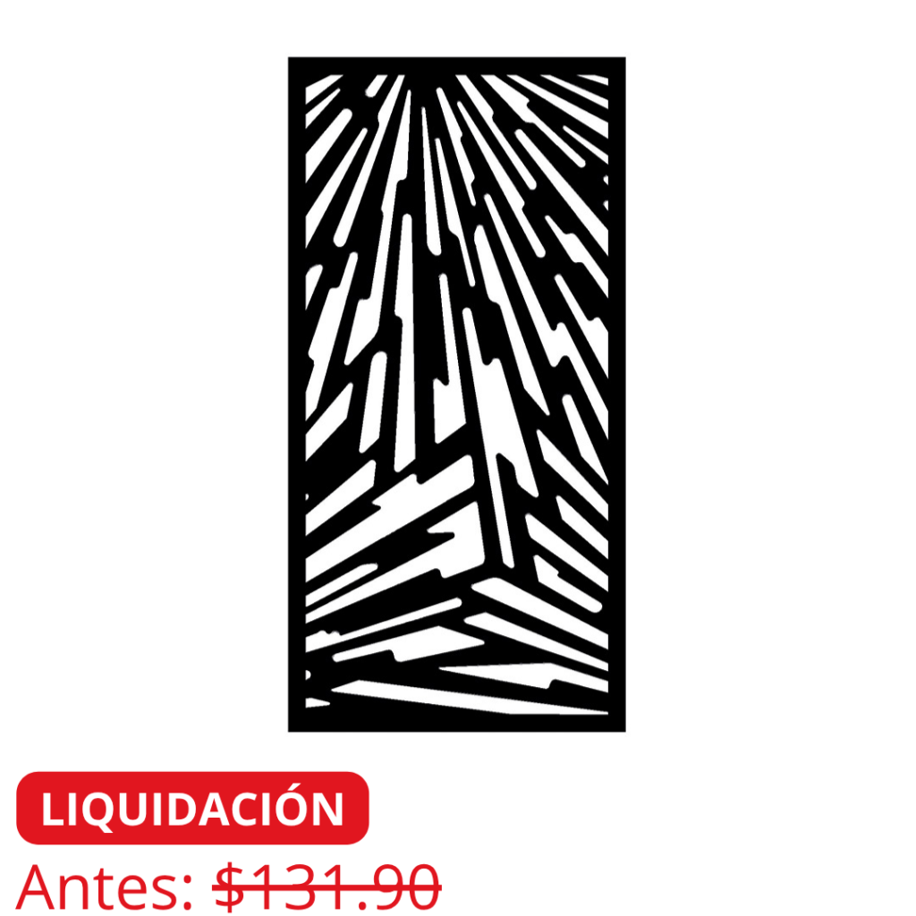 pantallas metalicas corte laser en liquidacion didelco