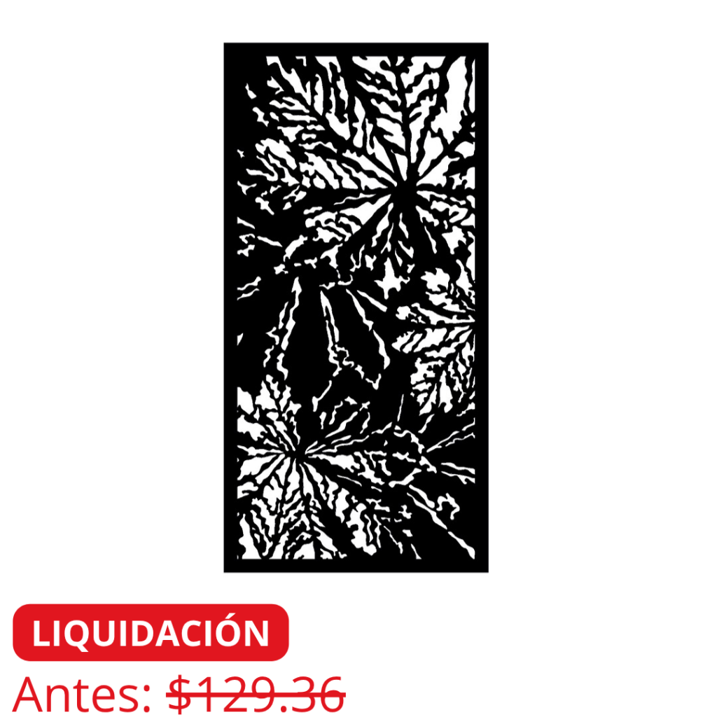 pantallas metalicas corte laser en liquidacion didelco