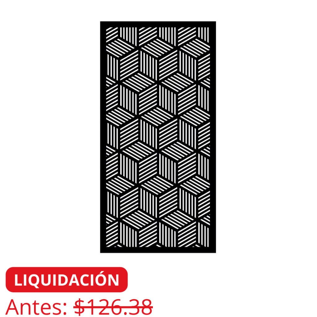 pantallas metalicas corte laser en liquidacion didelco